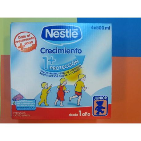 NESTLE CRECIMIENTO PROTECCION 1+ 500 ML 4 U