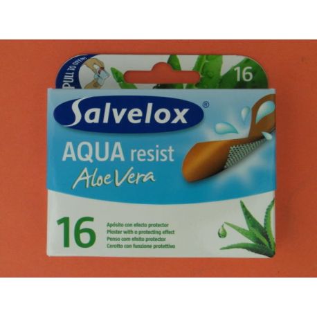 SALVELOX AQUA RESIST APOSITO ADHESIVO ALOE VERA 19 MM X 72 MM 16 APOSITOS