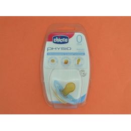 CHUPETE CAUCHO CHICCO PHYSIO COMPACT ANATOMICO 0-6M AZUL