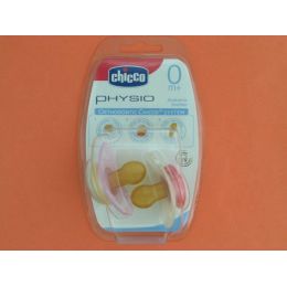 CHUPETE CAUCHO CHICCO PHYSIO ANATOMICO 0 M+ ROSA 2 U