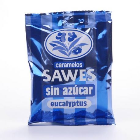 SAWES CARAMELOS BOLSA SIN AZUCAR EUCALIPTUS FORT 50 G