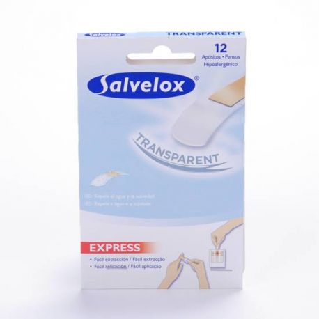 SALVELOX PLAST APOSITO ADHESIVO TRANSP 12 U