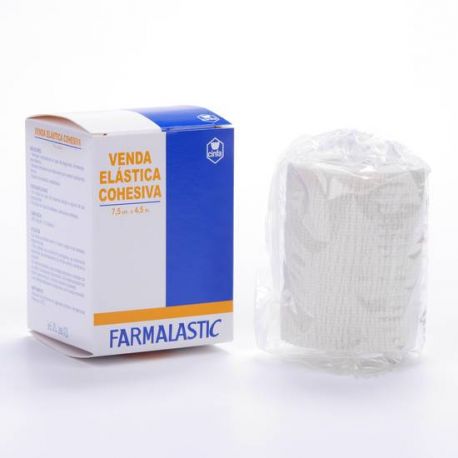 VENDA ELASTICA COHESIVA FARMALASTIC BLANCA 4,5 M X 7,5 CM